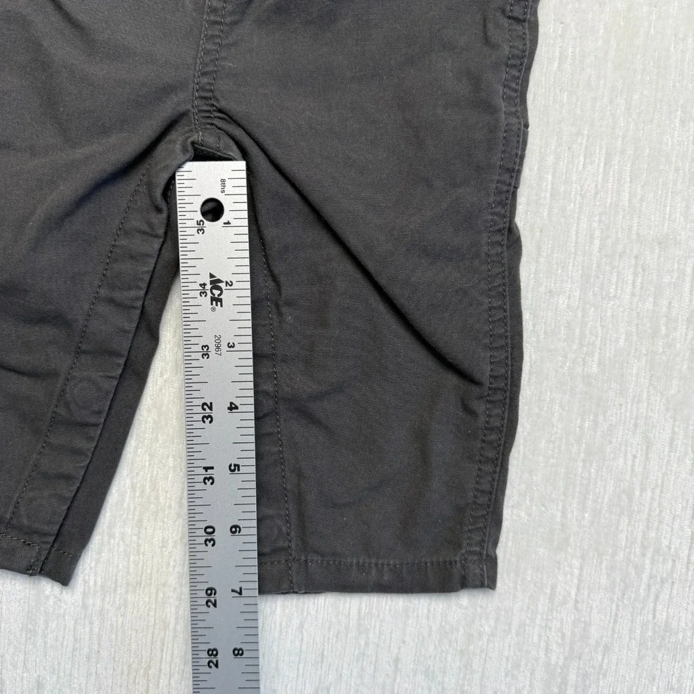 Carter's Little Scout Overalls Bib Baby Boys 9 Months Gray Cotton Outdoor Expert